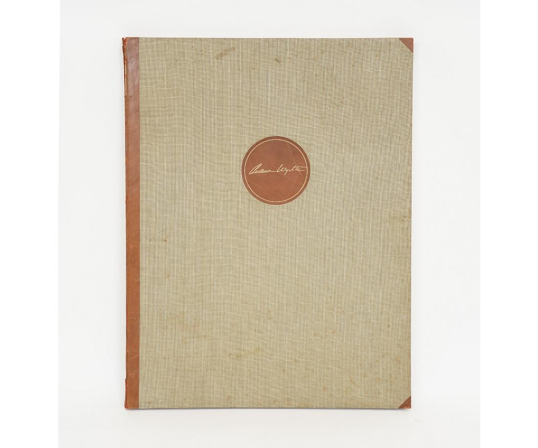 ANDREW WYETH FOLIO: Andrew Wyeth folio of ten color reproductions of paintings by Andrew Wyeth, probably printed by Triton Press 1958, not signed or numbered. 27" x 21"