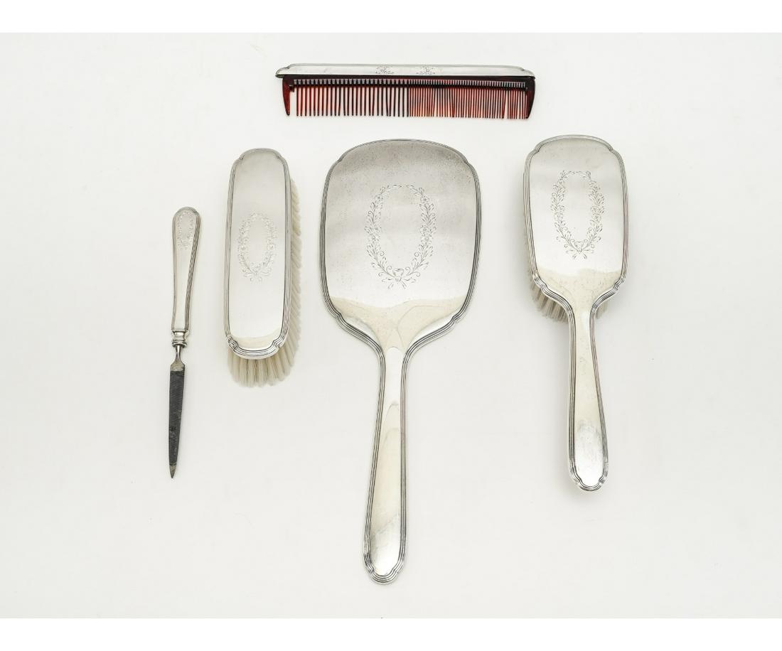 STERLING SILVER DRESSER SET (1 of 4)