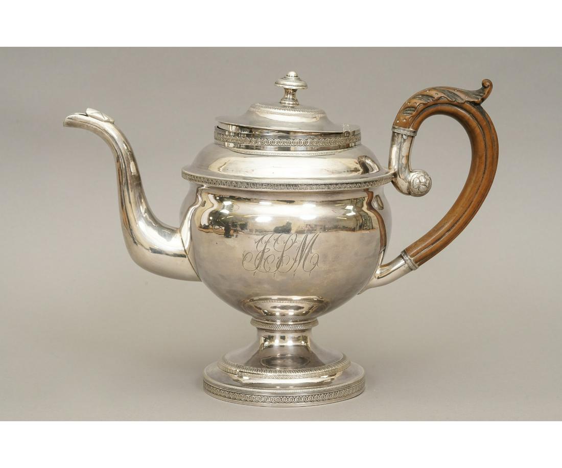 PHILADELPHIA COIN SILVER TEAPOT (1 of 9)