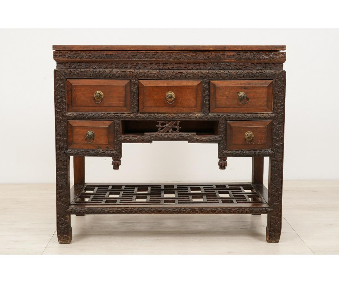 ASIAN CARVED ALTAR TABLE (1 of 7)