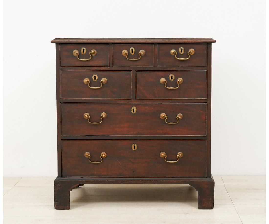 ENGLISH DIMINUTIVE ENGLISH CHIPPENDALE CHEST (1 of 6)