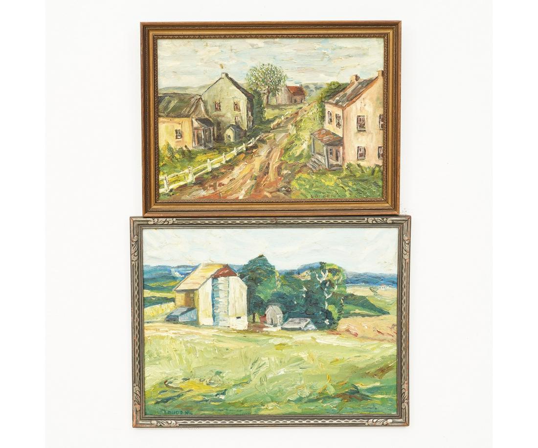 NORMAN P. LOUDEN OIL ON ARTIST BOARD (1 of 7)