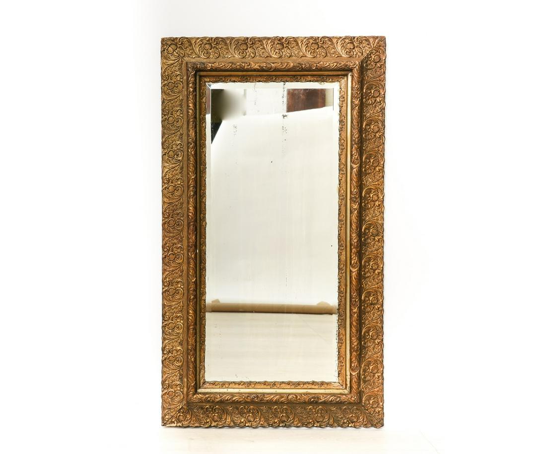 VICTORIAN GILT PLASTER MIRROR (1 of 3)