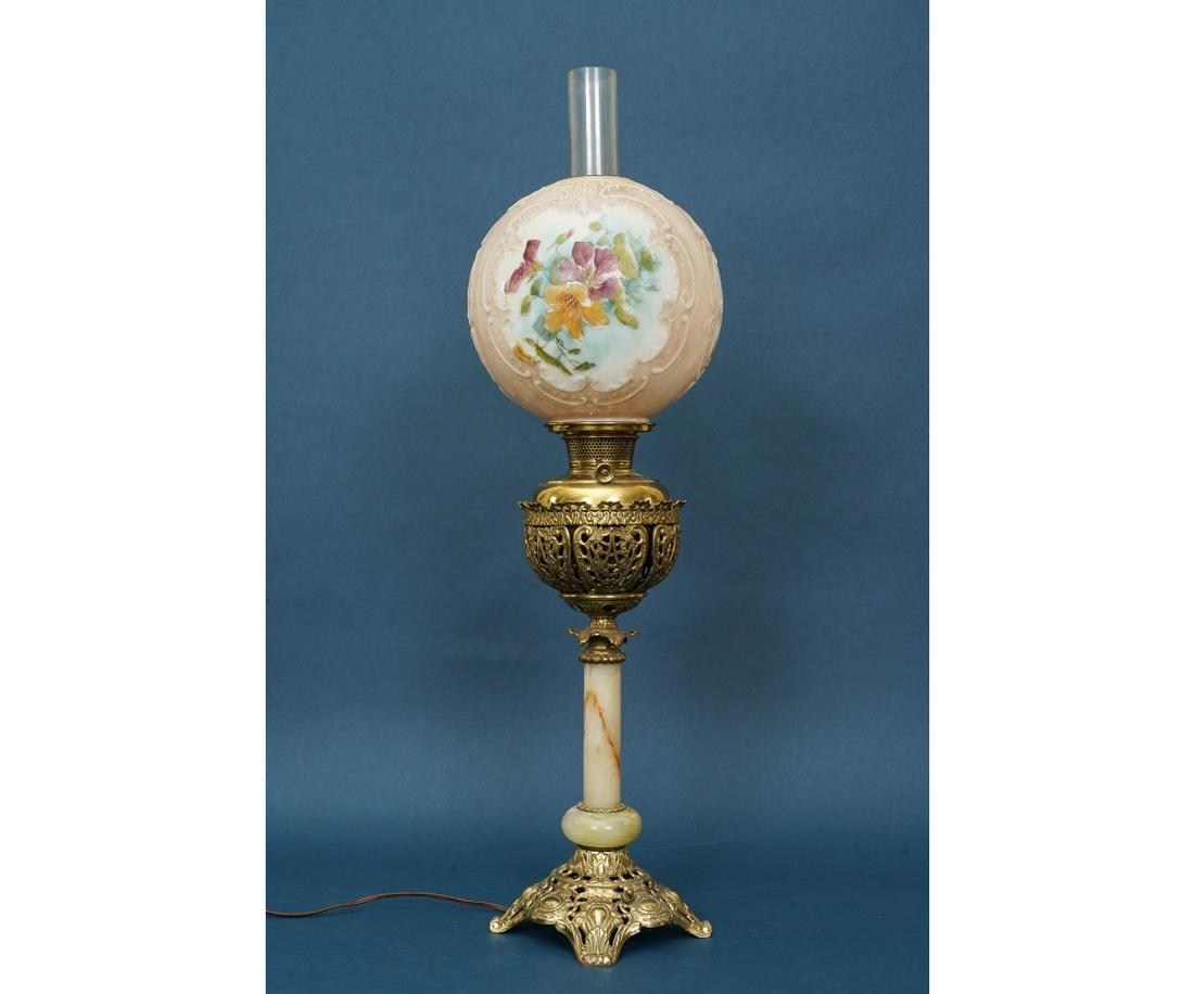 VICTORIAN BRADLEY & HUBBARD LAMP (1 of 4)