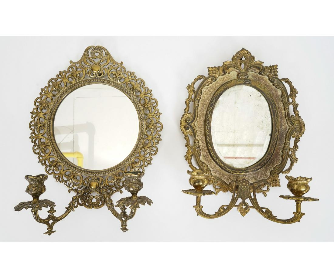 TWO SIMILAR CONTINENTAL STYLE SCONCES (1 of 2)