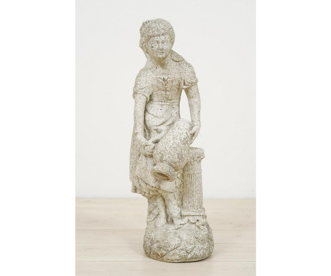 CAST STONE GARDEN STATUE (1 of 4)