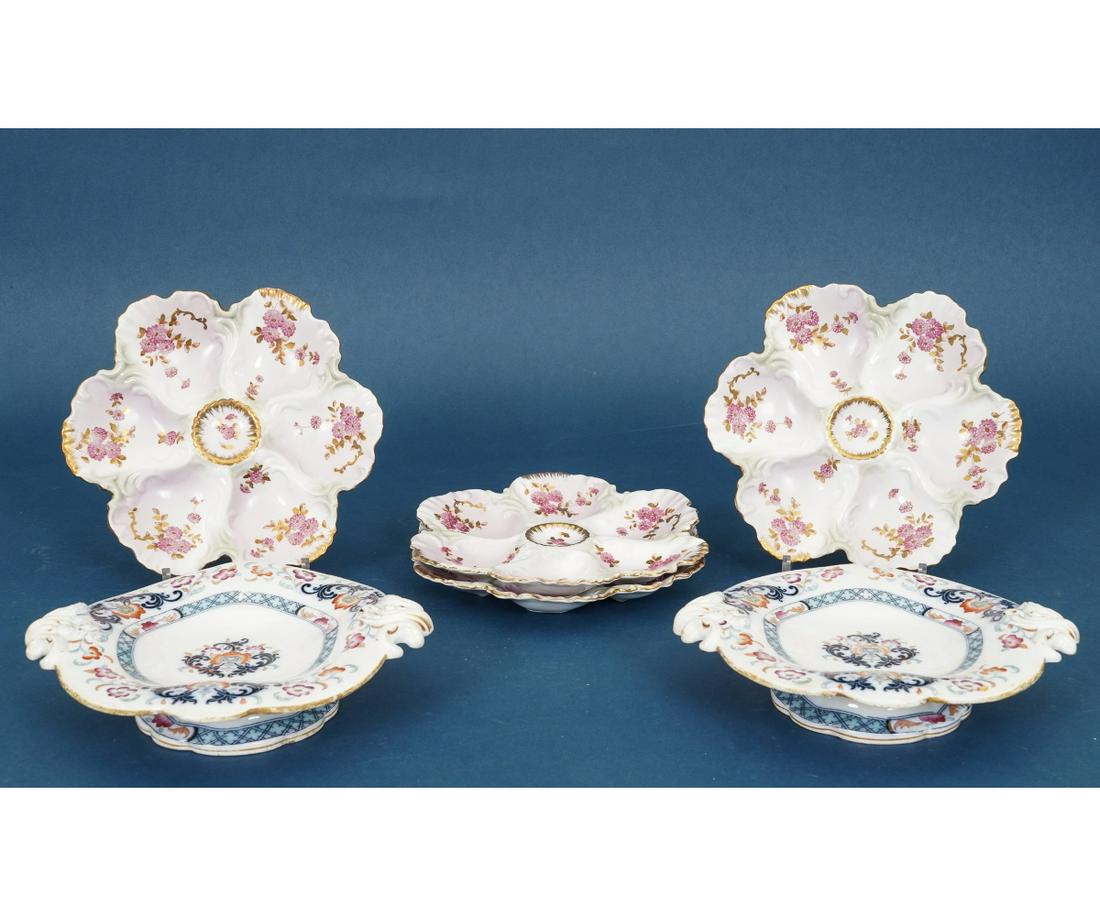 FOUR LIMOGES OYSTER PLATES (1 of 5)