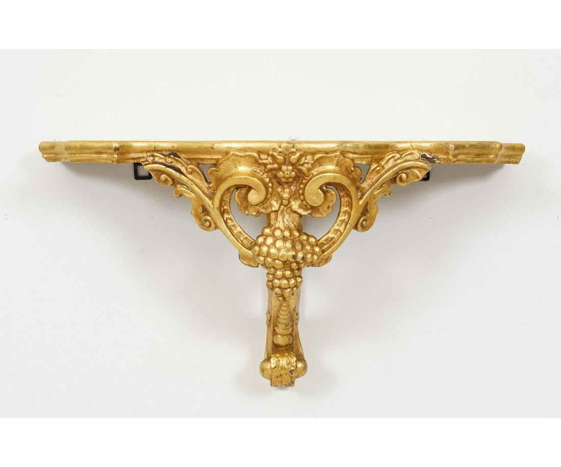 LARGE GILT AND WOOD WALL BRACKET (1 of 2)