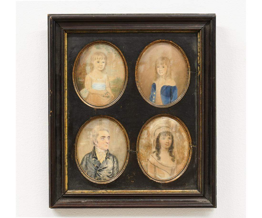 FOUR OVAL MINIATURES (1 of 6)