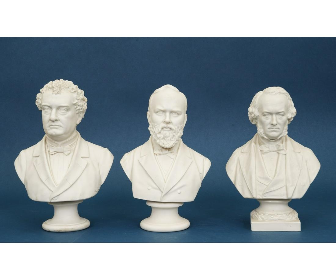 THREE PARIANWARE BUSTS (1 of 8)