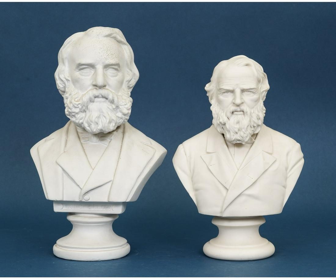 TWO BUSTS OF H.W. LONGFELLOW (1 of 7)