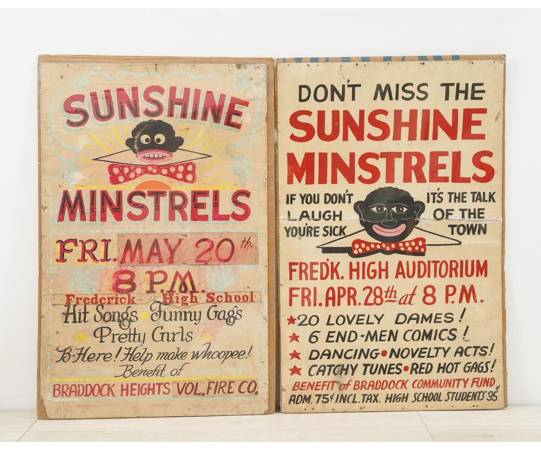 TWO SUNSHINE MINSTRELS POSTERS (1 of 4)