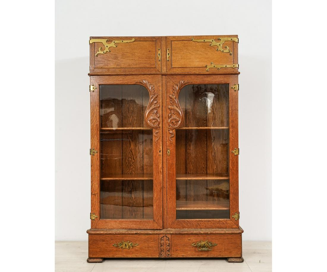 TWO-DOOR OAK CABINET (1 of 6)