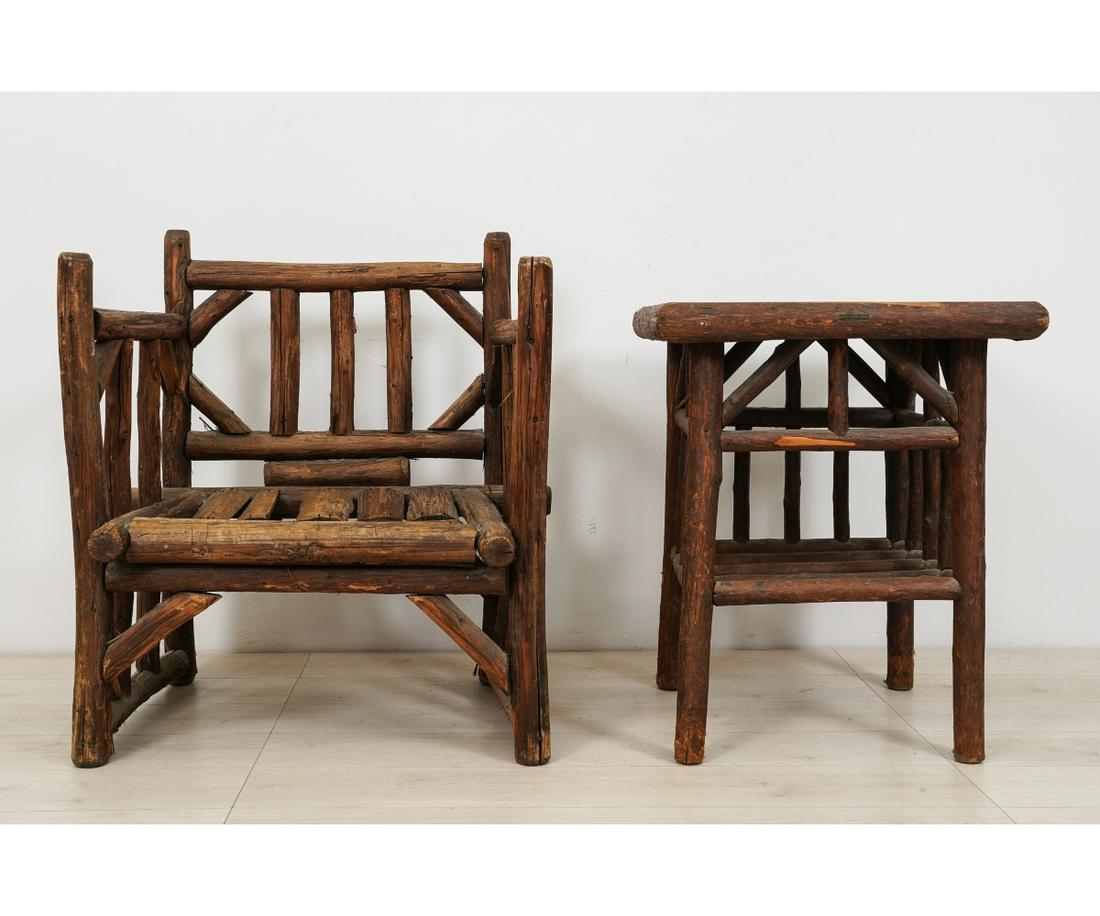 PINE AND CEDAR TABLE AND CHAIR (1 of 7)