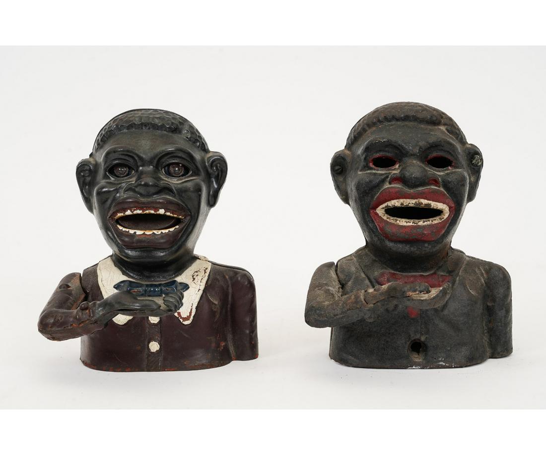 CAST IRON JOLLY "N" MECHANICAL BANK (1 of 8)