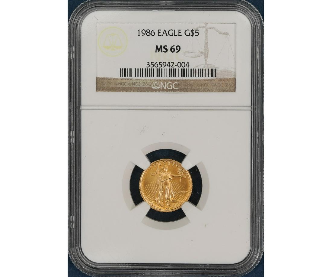 1986 GOLD EAGLE FIVE DOLLAR COIN (1 of 4)
