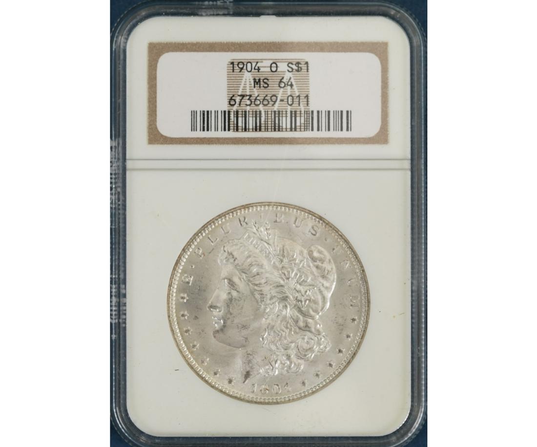 1904-O MORGAN SILVER DOLLAR (1 of 4)