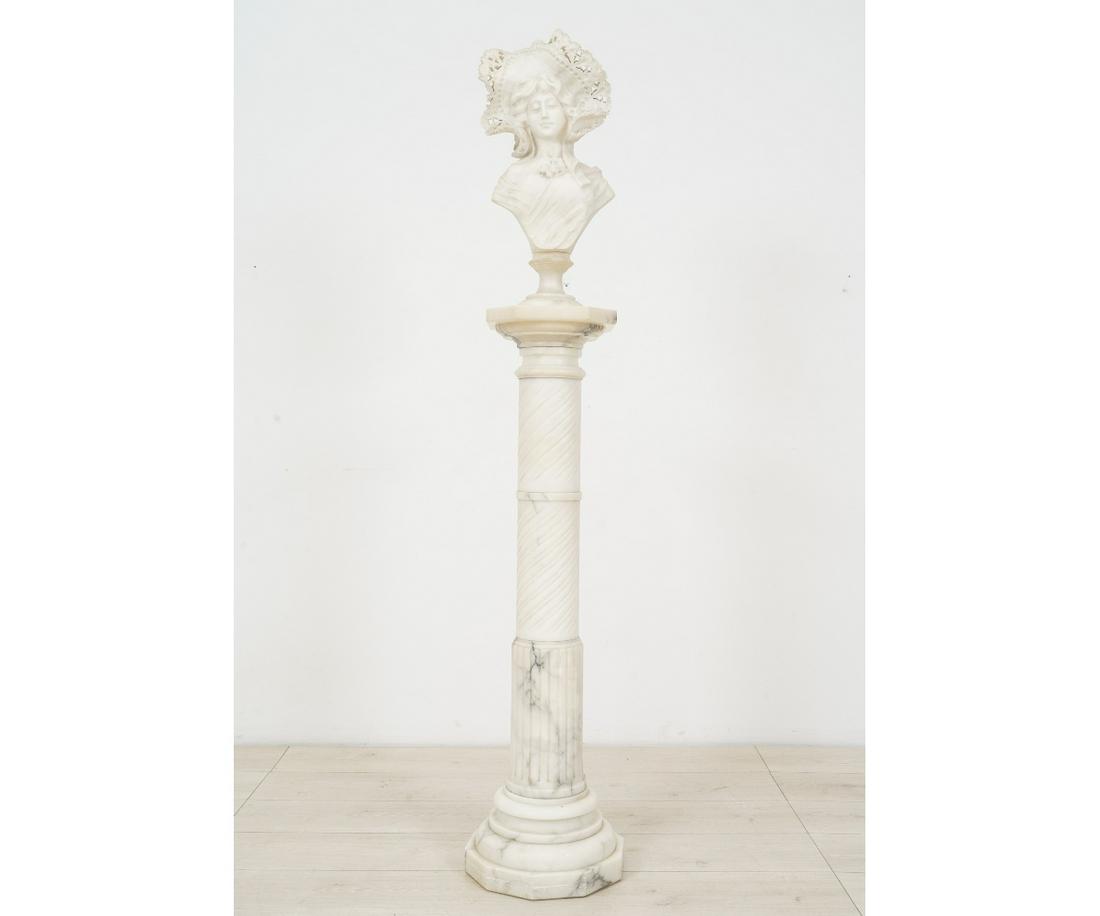 ALABASTER BUST OF A WOMAN (1 of 7)