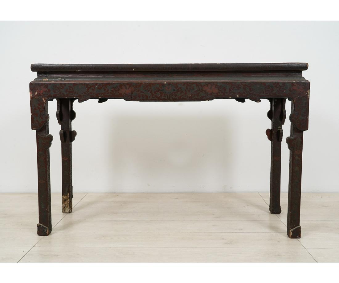 CHINESE RED LACQUERED TABLE (1 of 11)