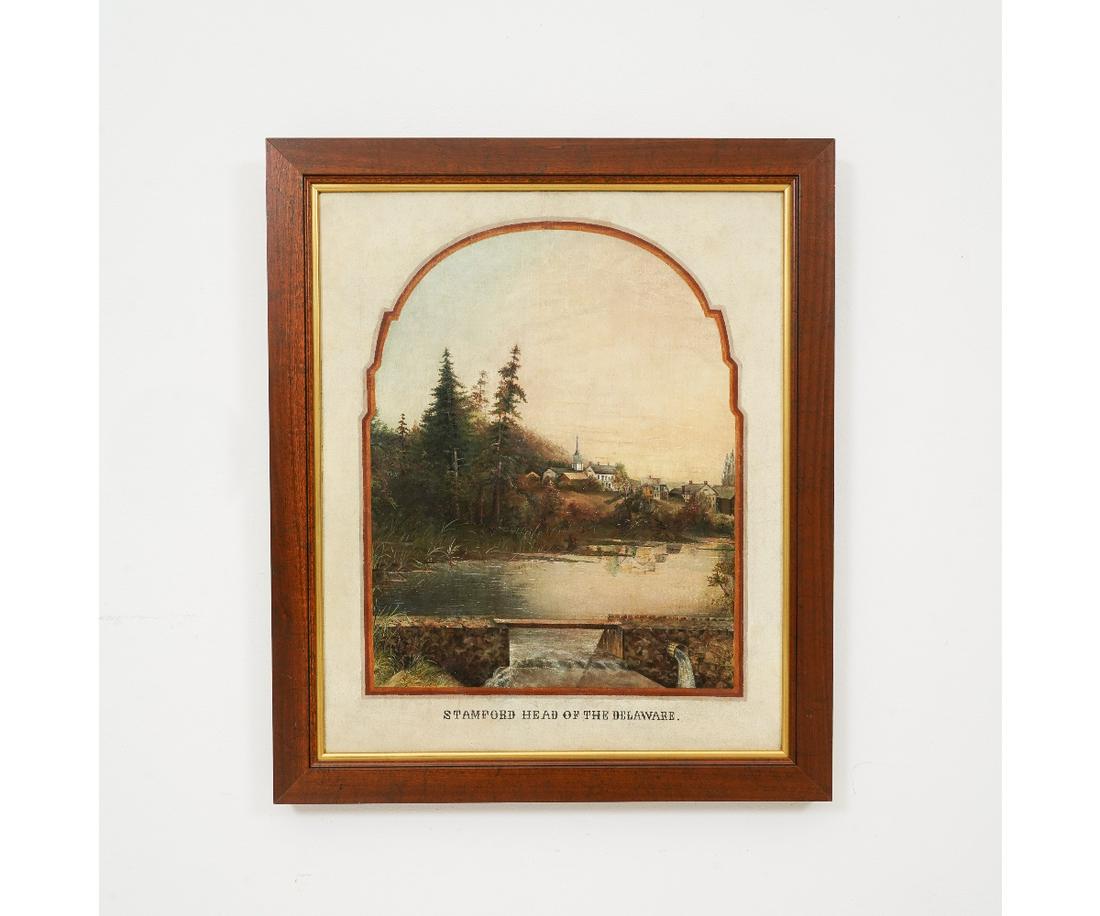 OIL ON CANVAS FALL LANDSCAPE (1 of 4)