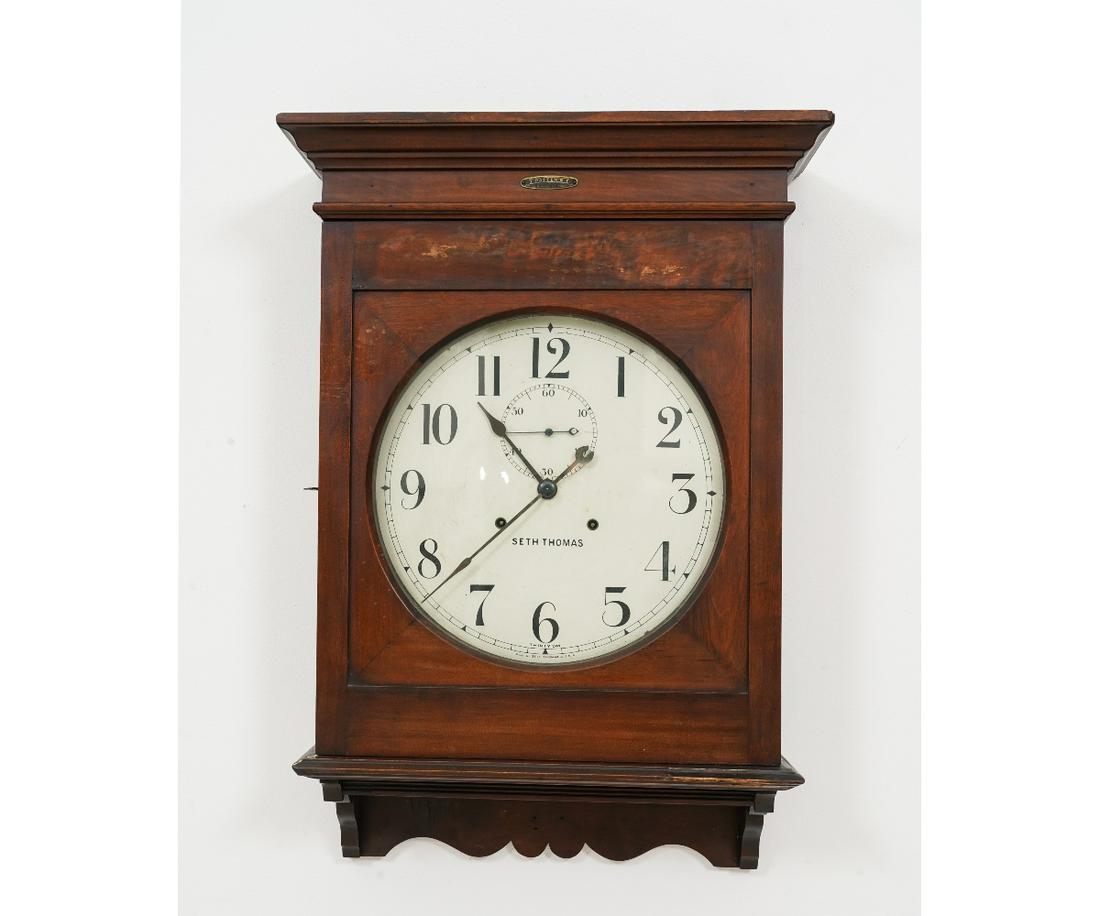 LARGE SETH THOMAS WALL CLOCK (1 of 8)