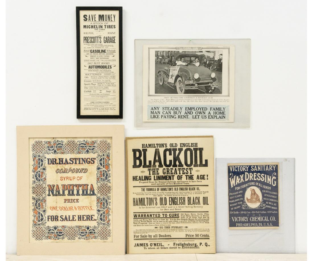 FIVE ADVERTIZING PRINTS (1 of 7)