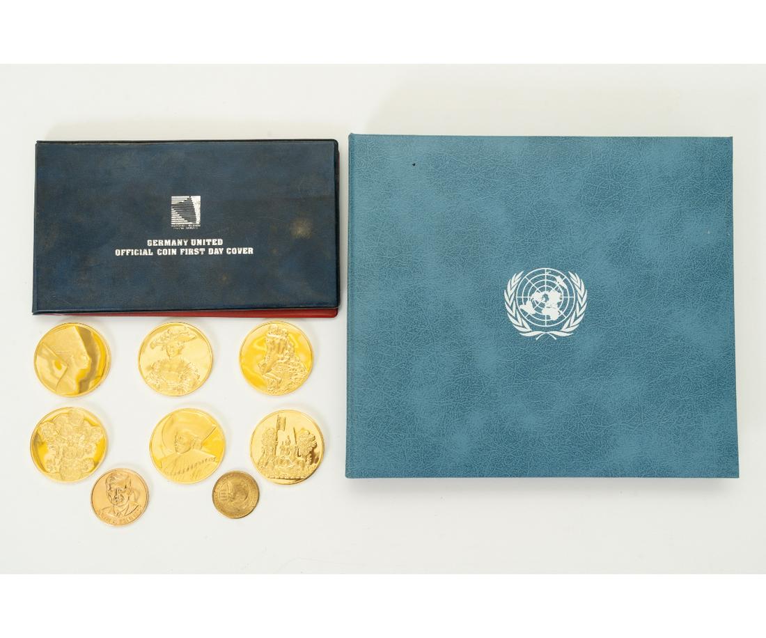 5 STERLING SILVER UNITED NATIONS MEDALS (1 of 11)