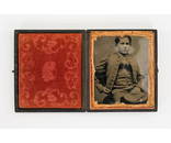 CIVIL WAR CONFEDERATE OFFICER TINTYPE