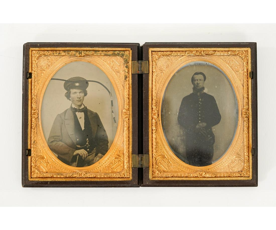 UNION CIVIL WAR SOLDIERS DOUBLE TINTYPE (1 of 5)