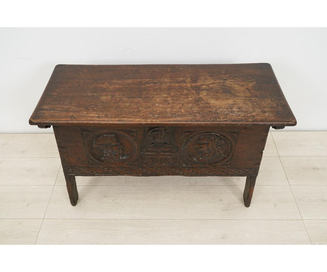 JACOBEAN OAK COFFER (1 of 11)