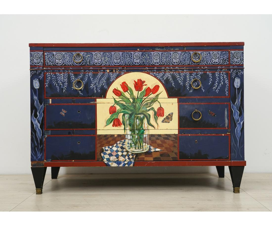 BAKER FURNITURE PAINTED CHEST (1 of 12)