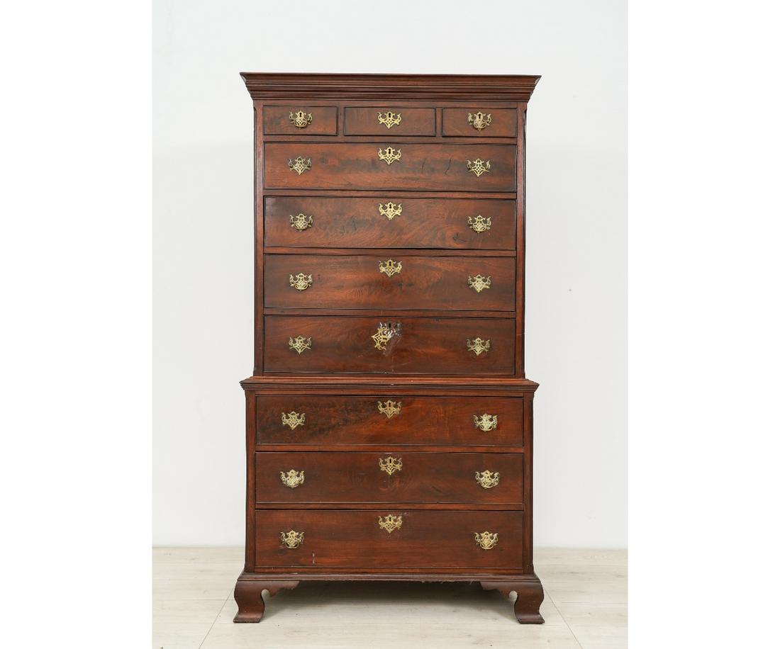 PENNSYLVANIA WALNUT CHEST ON CHEST (1 of 13)