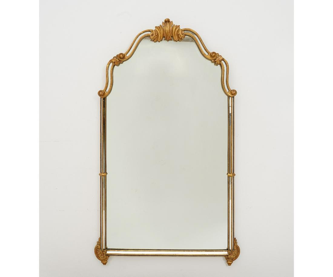 FRENCH STYLE GILT MIRROR (1 of 2)
