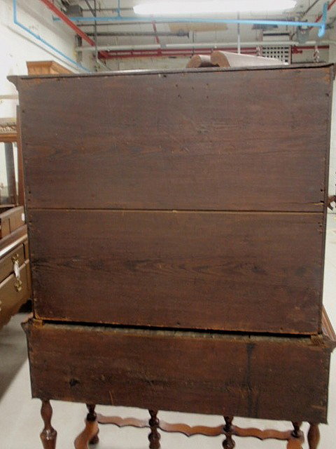 American William and Mary highboy, c.1760, with a - 2