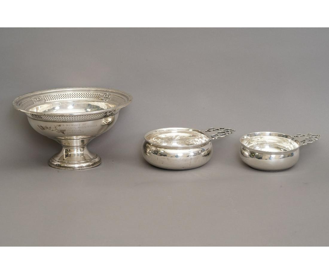 TWO STERLING SILVER PORRINGERS (1 of 10)