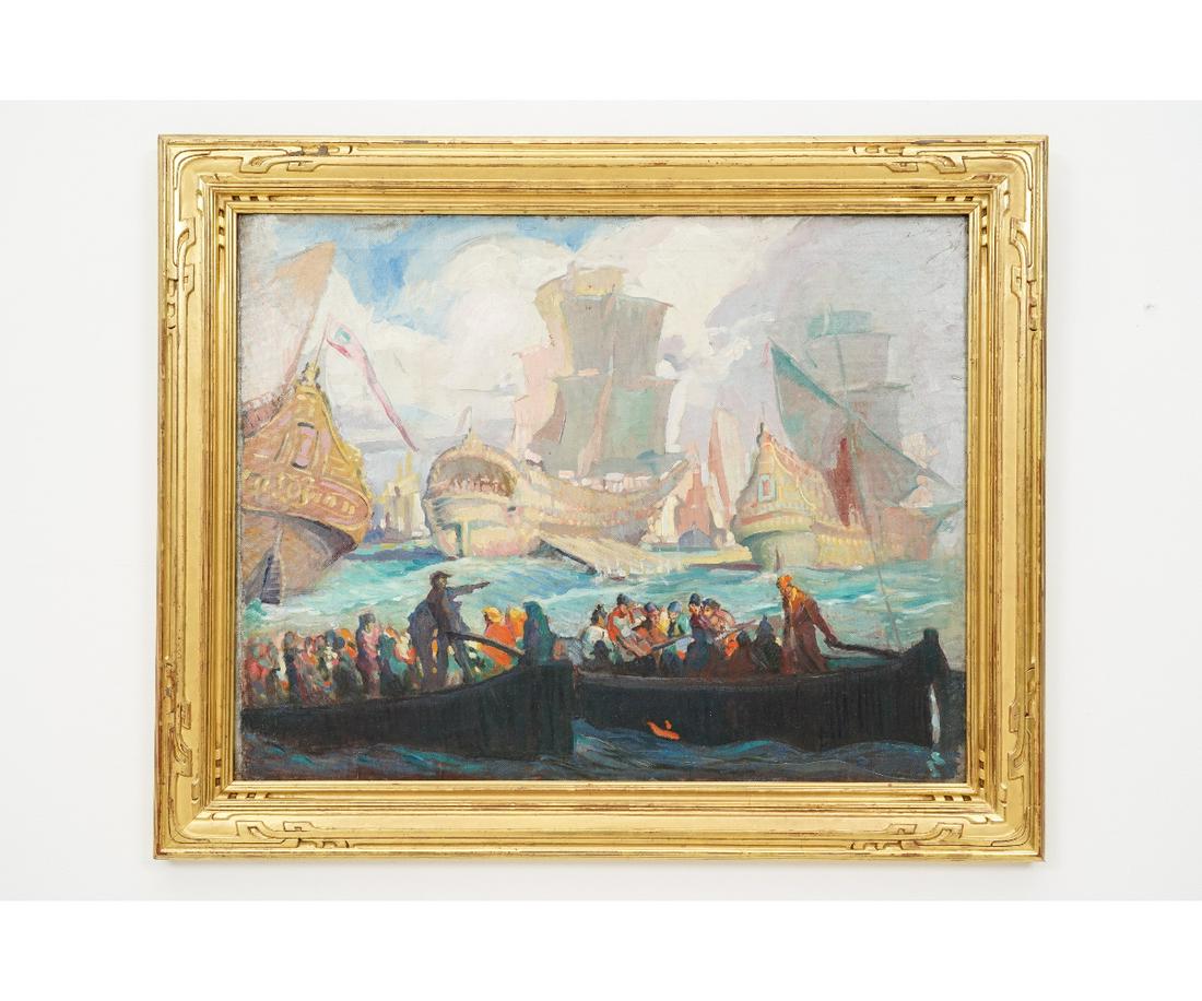 CHARLES W. HARGENS JR OIL ON CANVAS Jul 29, 2022 Wiederseim