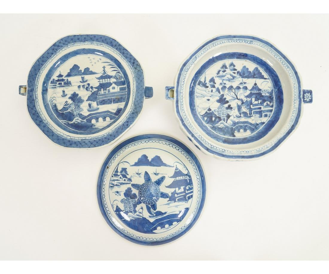 TWO CHINESE CANTON WARMING PLATES (1 of 7)
