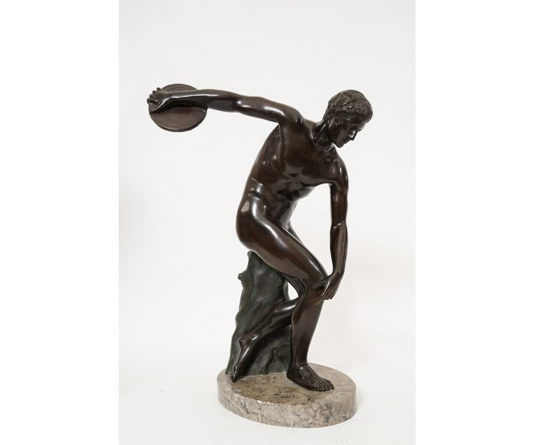 BRONZE GREEK DISC THROWER (1 of 4)