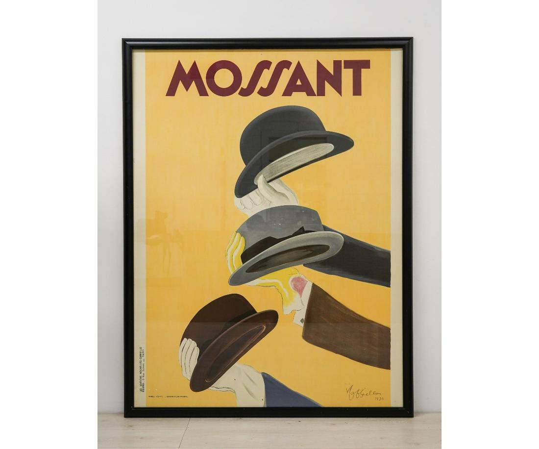 ORIGINAL MOSSANT HATS LITHOGRAPH POSTER (1 of 6)