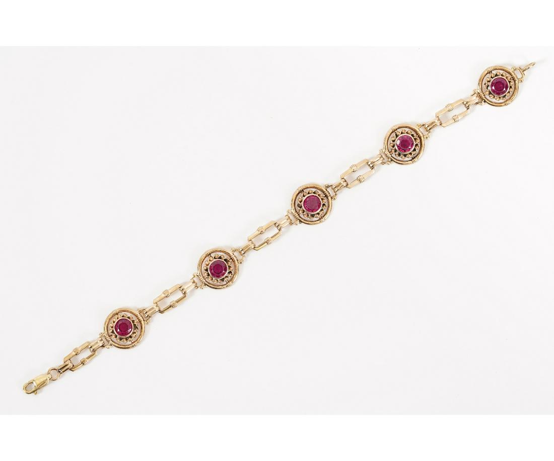 RED SPINEL STONE BRACELET (1 of 7)