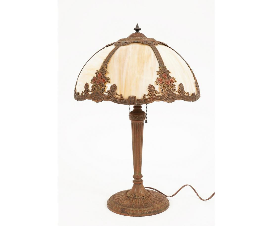 SLAG GLASS DOME LAMP (1 of 8)