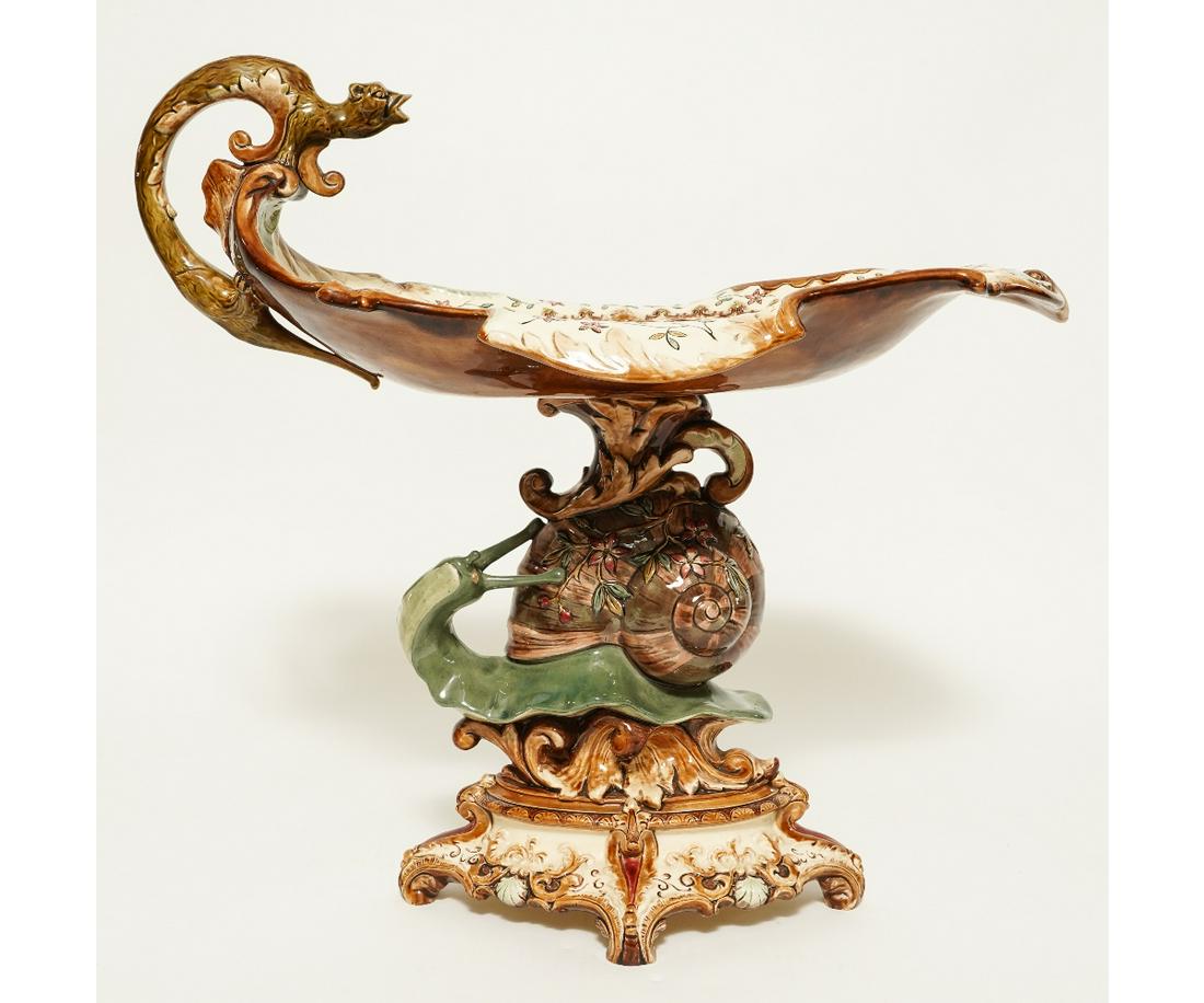 LARGE MAJOLICA CENTERPIECE (1 of 11)