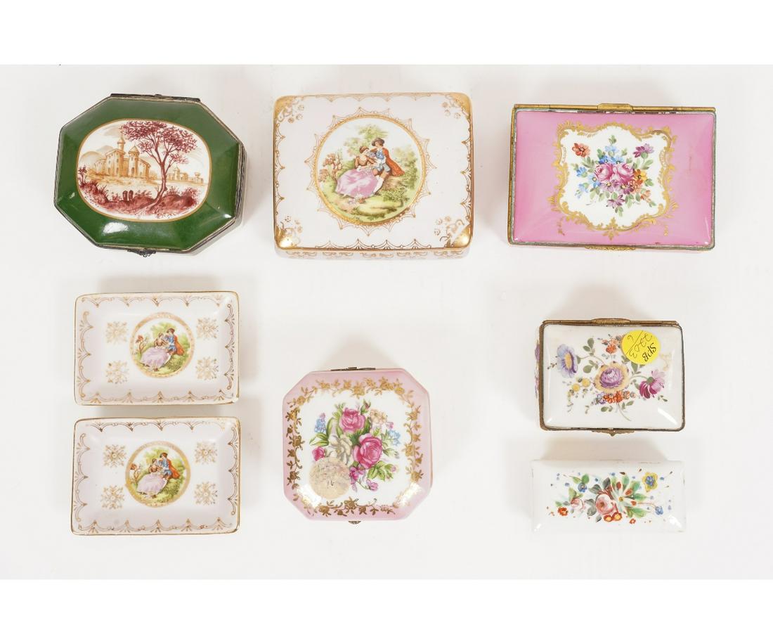 PORCELAIN DRESSER BOXES (1 of 6)
