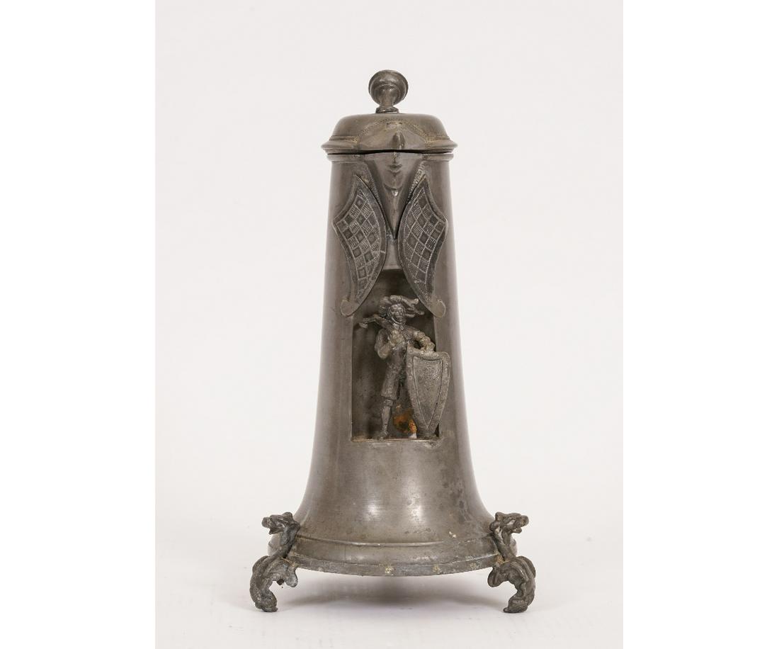 GERMAN PEWTER FLAGON (1 of 7)