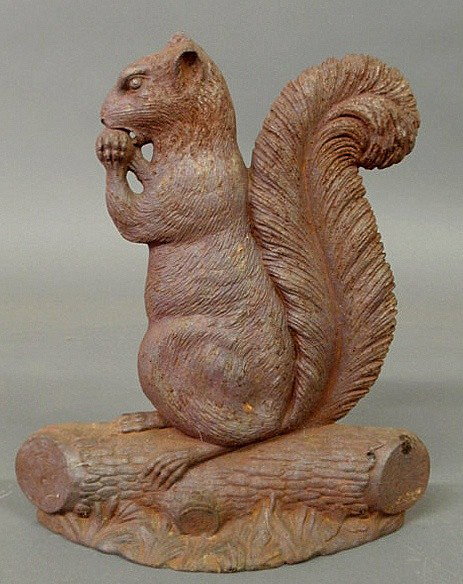 Rare Bradley & Hubbard cast iron squirrel doorsto