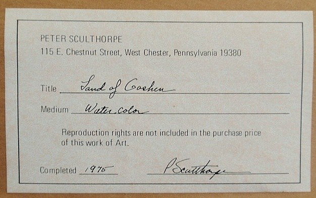 Sculthorpe, Peter [American, 1948-] rare watercol - 4