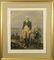492: Framed and matted print of George Washington titl