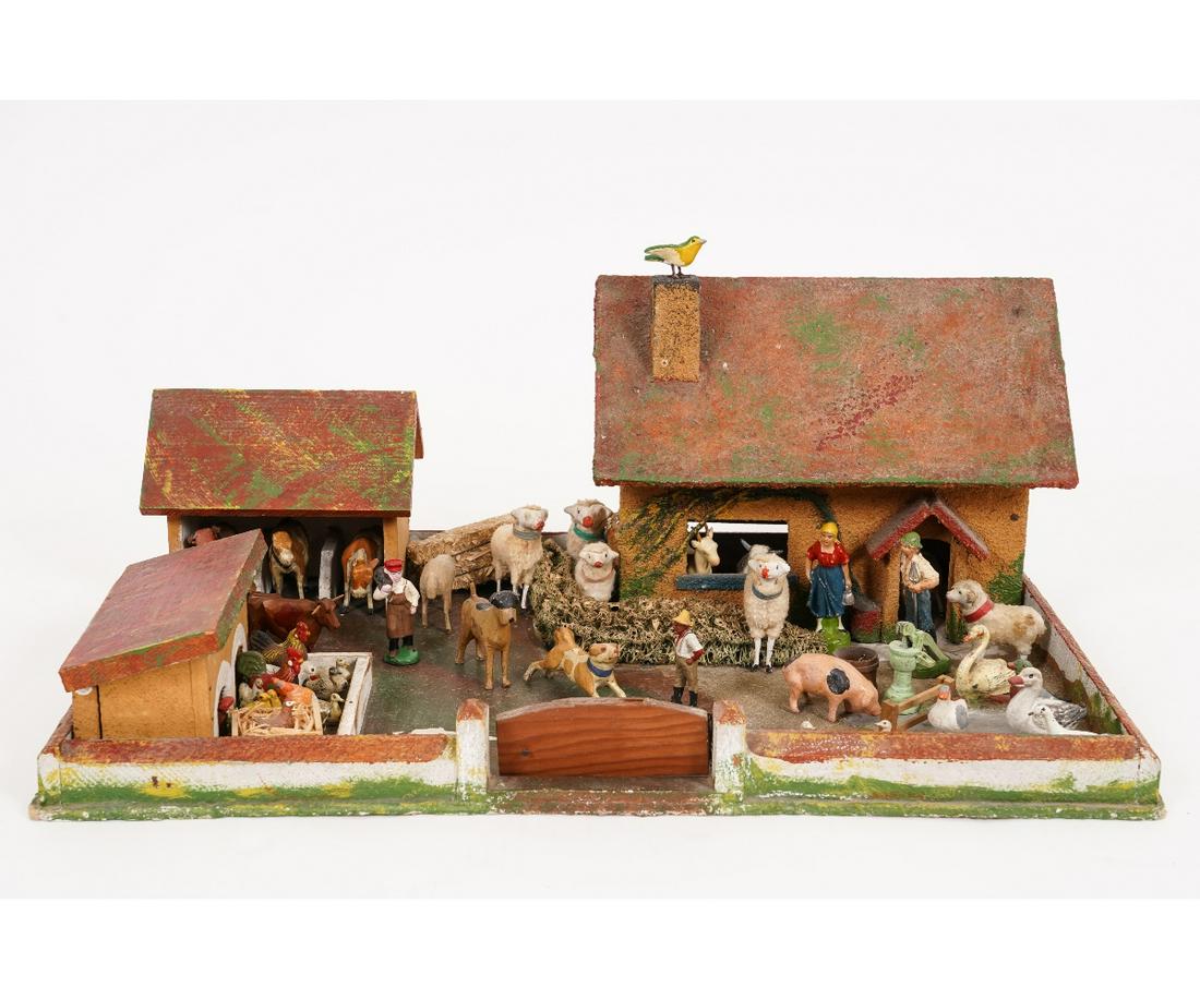 ANTIQUE PUTZ FARM MINIATURES (1 of 5)