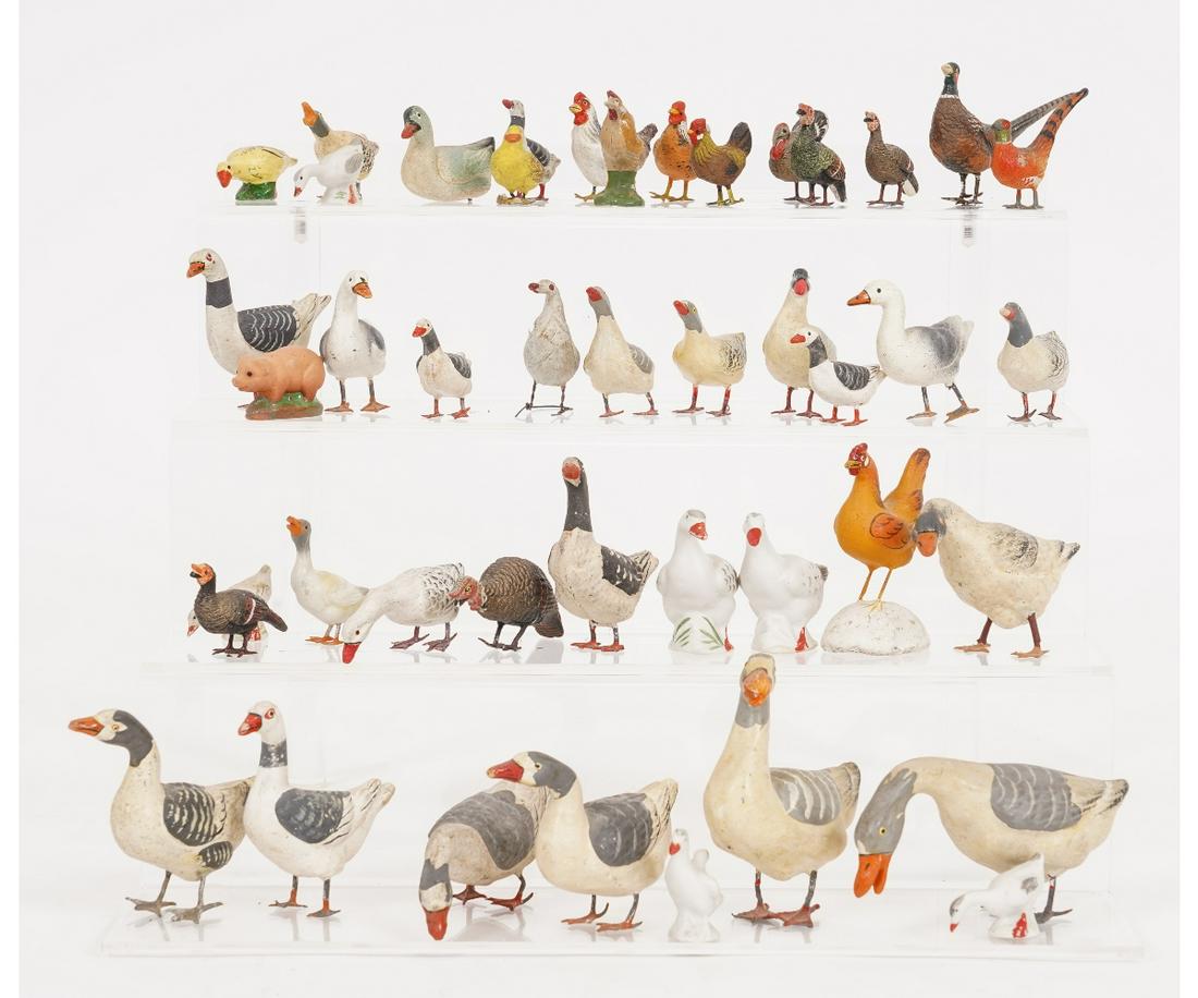 46 PUTZ VINTAGE COMPOSITION FARM FOWL & OTHERS (1 of 3)