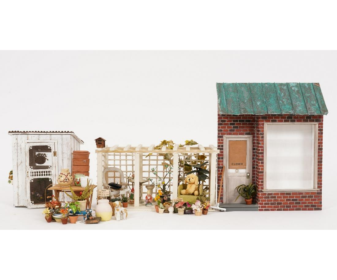 DOLLHOUSE GARDEN SHED & DIORAMAS (1 of 3)